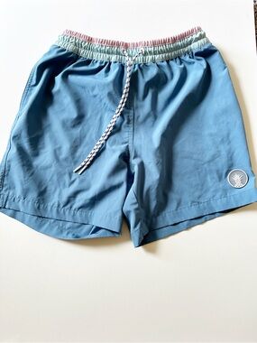 Chubbies Pastel Blue 5 1/2 inch Quick Dry Boxer Brief Liner Swim Trunks